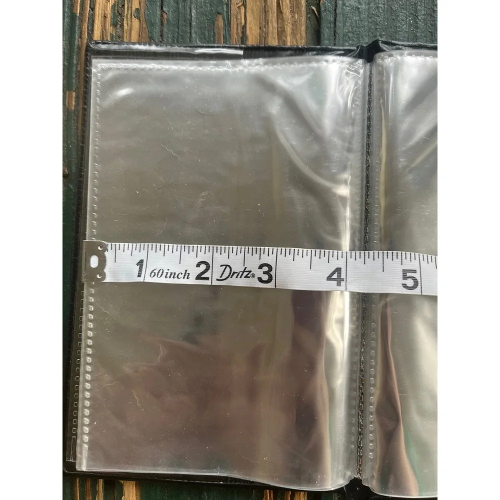 Brown Crocodile Embossed Photo Album Card Holder Slim Organizer 2172